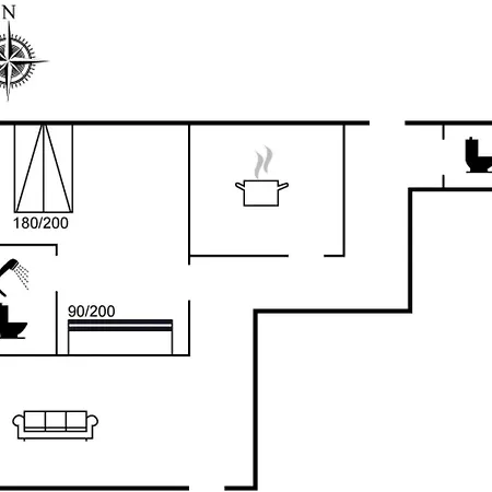 Leilighet Otte - 500m From The Sea By Interhome Blokhus